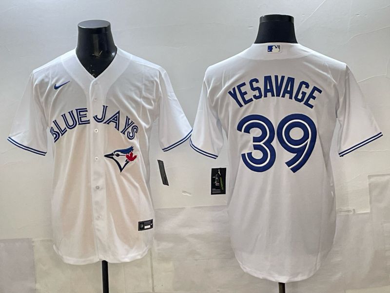 Men 2025 Toronto Blue Jays #39 Yeaavage White Game Nike MLB Jersey style 01